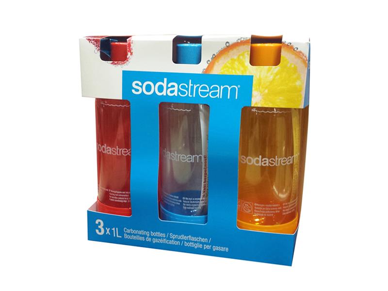 Fľaša SodaStream Tripack Orange/Red/Green