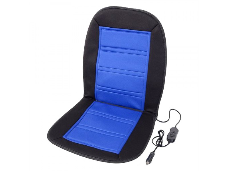 Vyhrievaný poťah sedadla s termostatom 12V LADDER modrý
