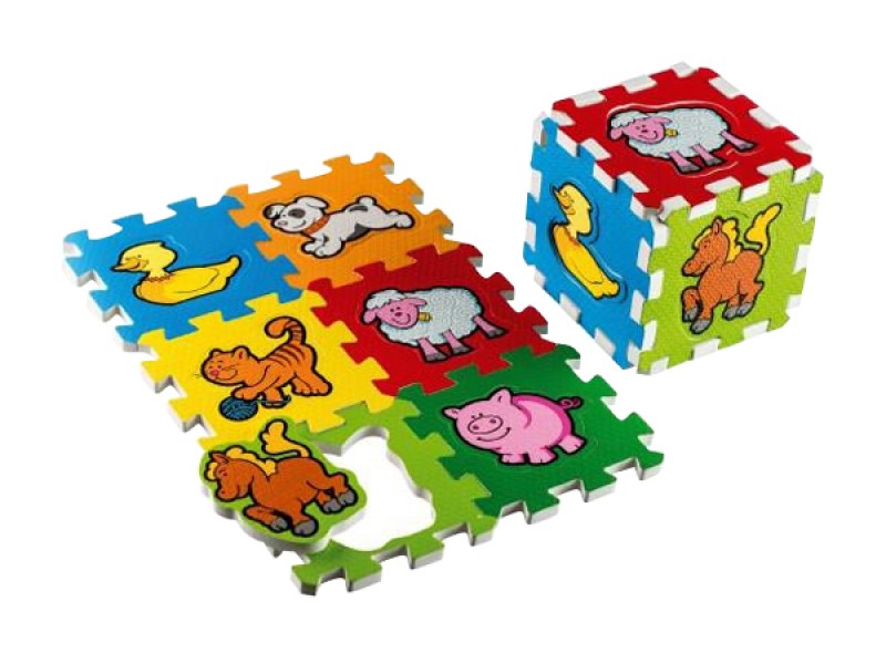 Detské puzzle TEDDIES Moje prvé zvieratká penové 6ks