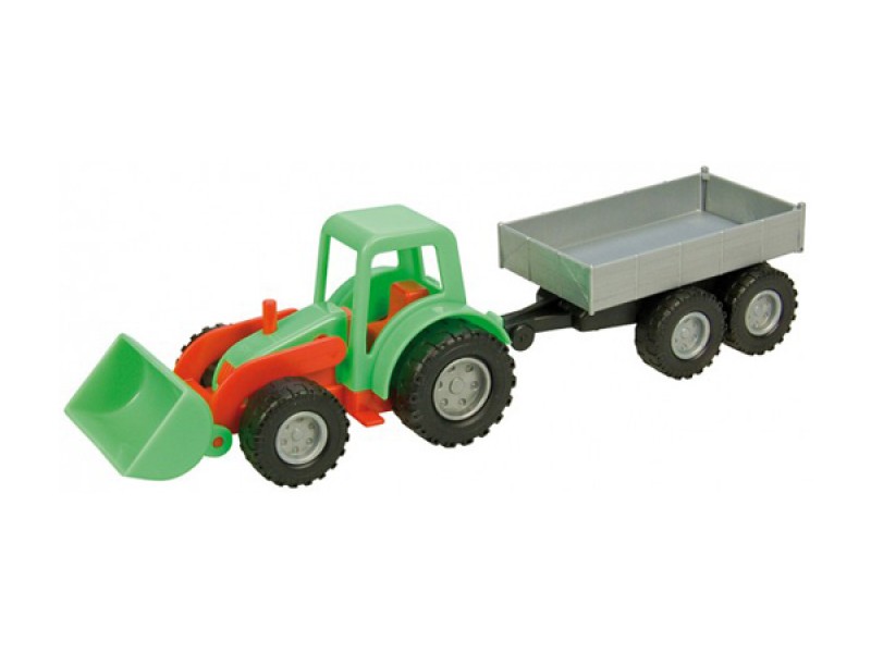 Detský traktor s prívesom LENA MINI COMPACT 24 cm