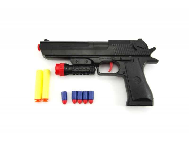 Detská pištoľ TEDDIES GLOCK na penové náboje 30 cm