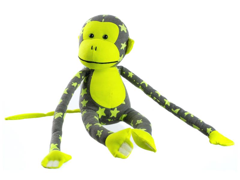 Detská plyšová opička TEDDIES 45 cm svietiace v tme