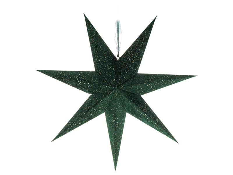 Dekorácia vianočná RETLUX RXL 337 WW hviezda zelená