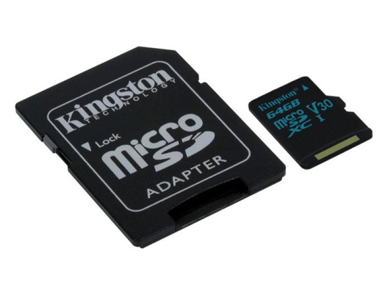 Karta pamäťová KINGSTON MICRO SDHC 64GB CLASS 10 + adaptér SDCG/64GB