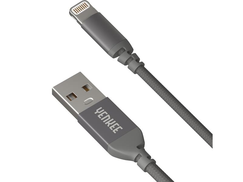 Kábel YENKEE YCU 611 GY USB/Lightning 1m sivý