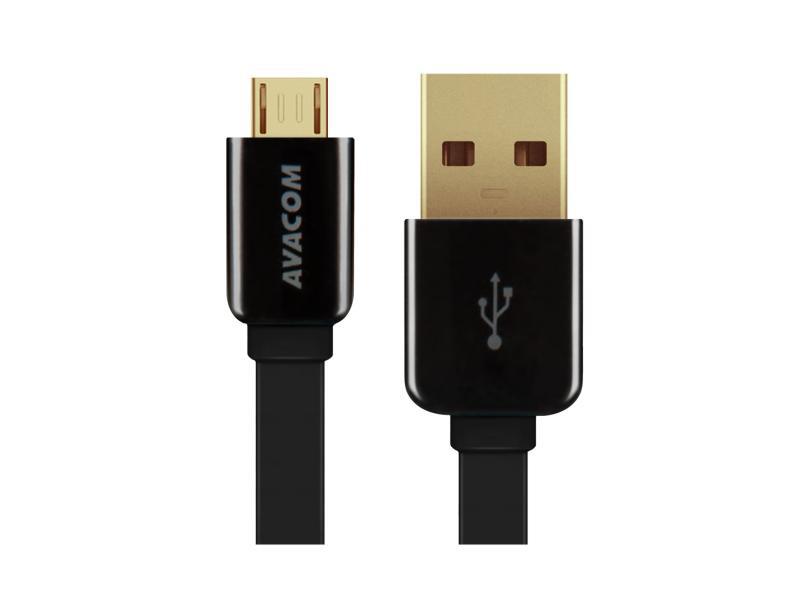 AVACOM MIC-40K kábel USB - Micro USB, 40cm, čierná